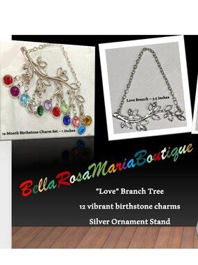 BellaRosaMariaBoutique Exclusive | 12 Month Birthstone Set | Charms | Ornament